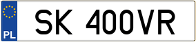 Truck License Plate